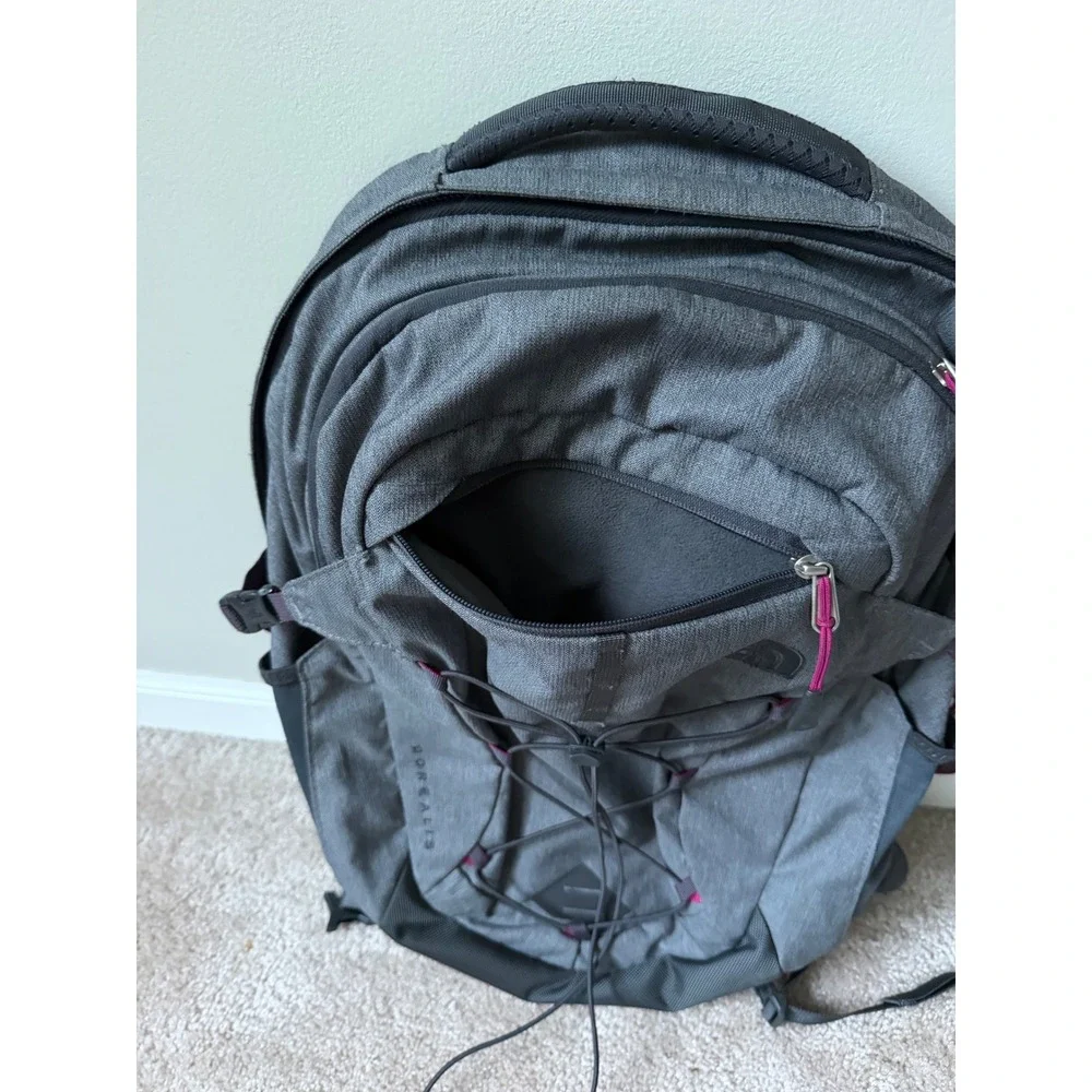 NORTH FACE BACKPACK BOREALIS ZINC GREY HEATHER PLUM